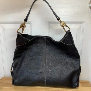 Dooney & Bourke Black Pebbled Leather Hobo Bag – New Without Tags